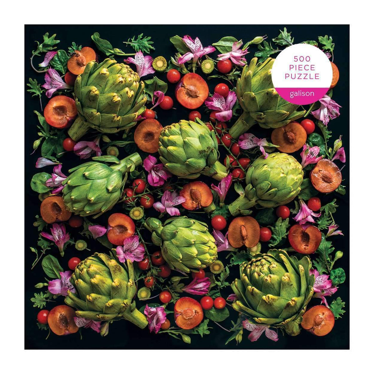 Artichoke Floral 500 Piece Puzzle - Quick Ship - Puzzlicious.com