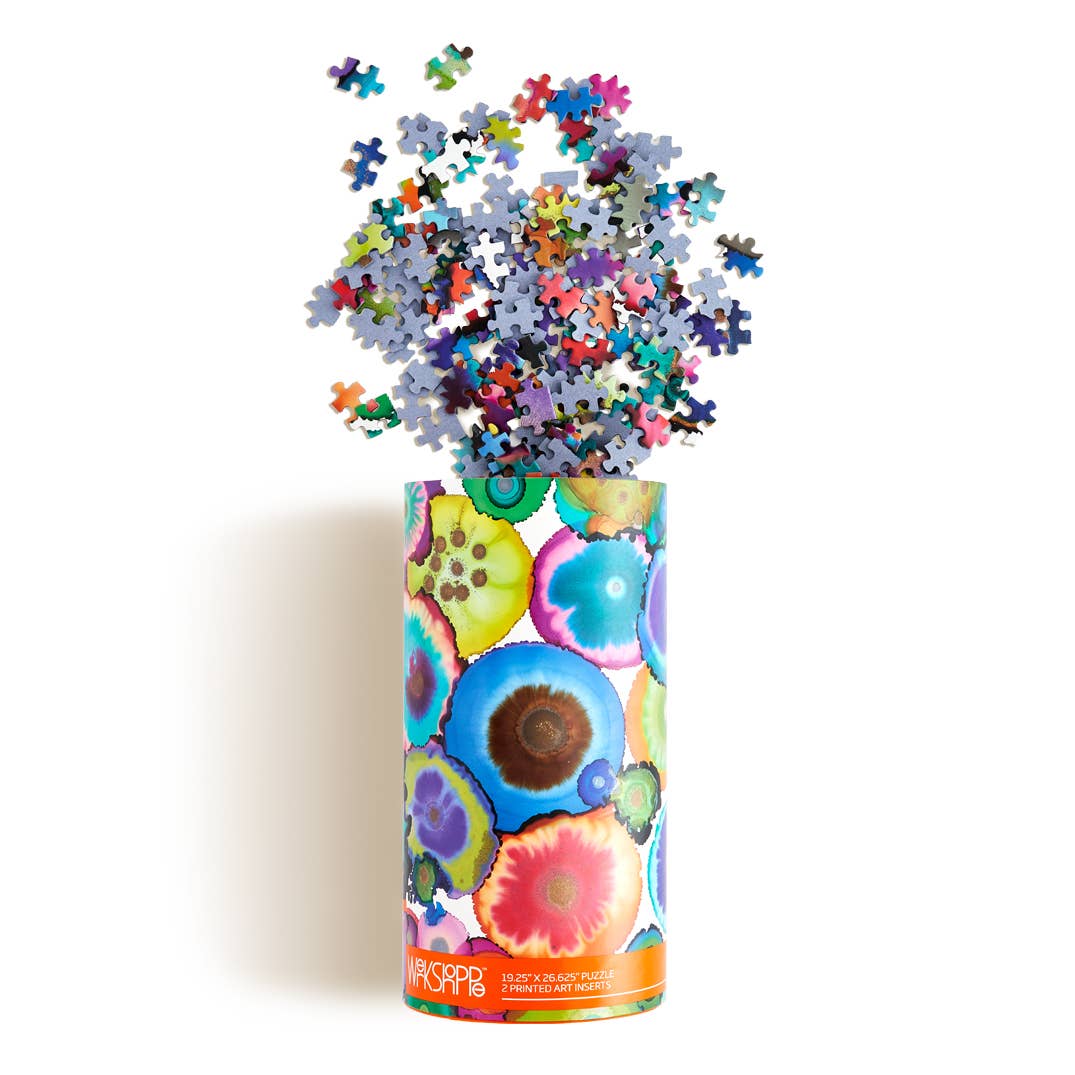 Geodes Watercolor | 1000 Piece Jigsaw Puzzle - Quick Ship - Puzzlicious.com