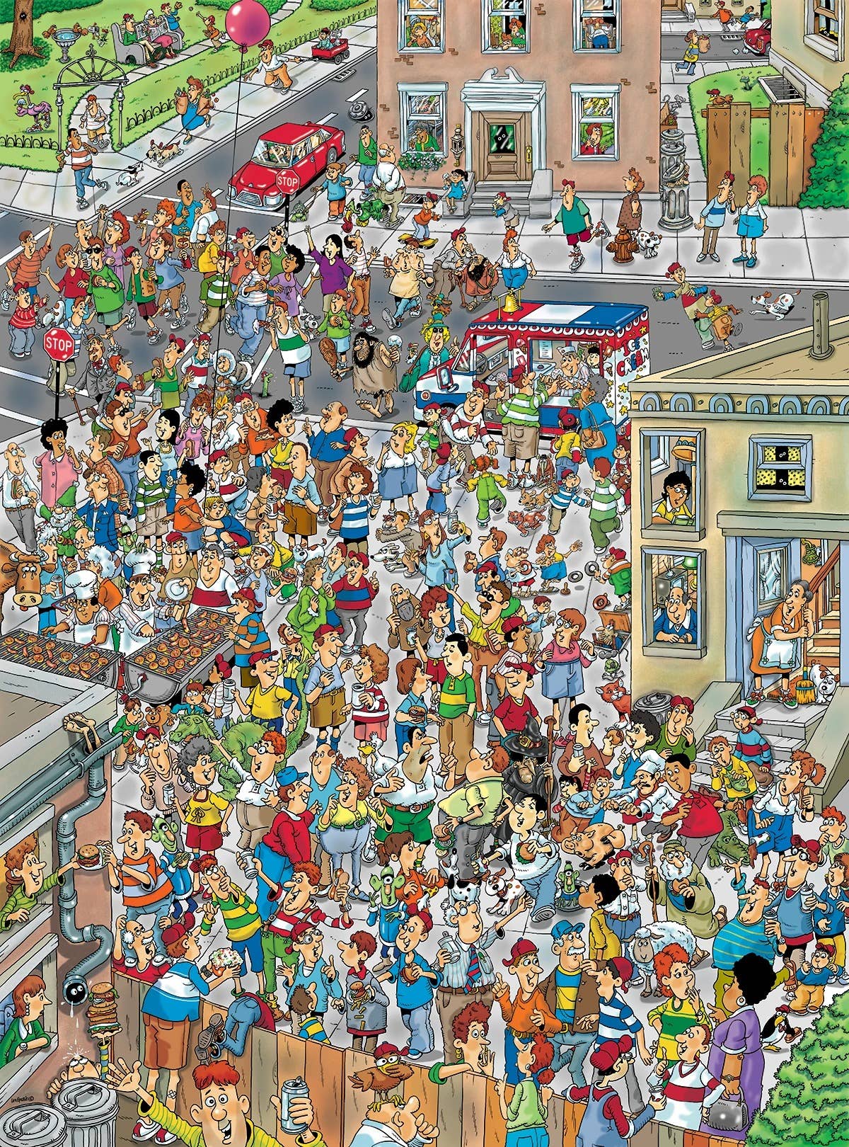 Bloc Party - Len Epstein 1000 Piece Jigsaw Puzzle - Quick Ship