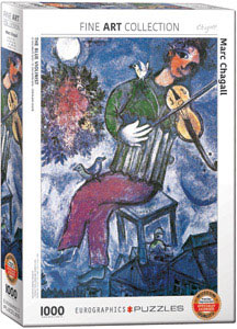 Chagall&#39;s The Blue Violinist 1000 Piece Puzzle - Quick Ship - Puzzlicious.com