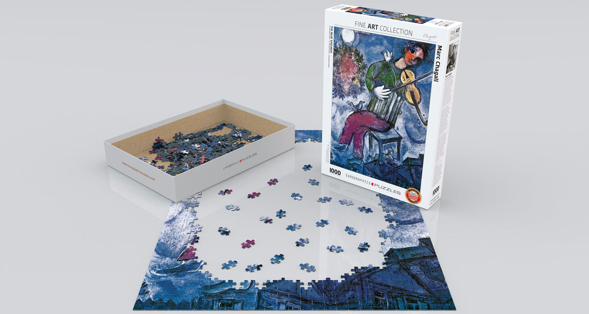 Chagall's The Blue Violinist 1000 Piece Puzzle - Quick Ship - Puzzlicious.com
