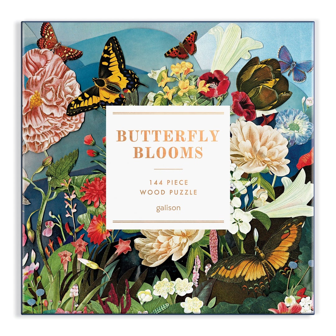 Ben Giles Butterfly Blooms 144 Piece Wood Puzzle - Quick Ship