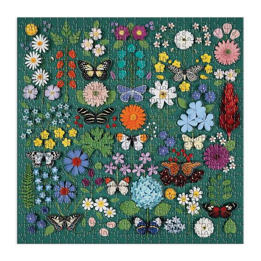 Butterfly Botanica 500 Piece Puzzle with Shaped Pieces - Quick Ship