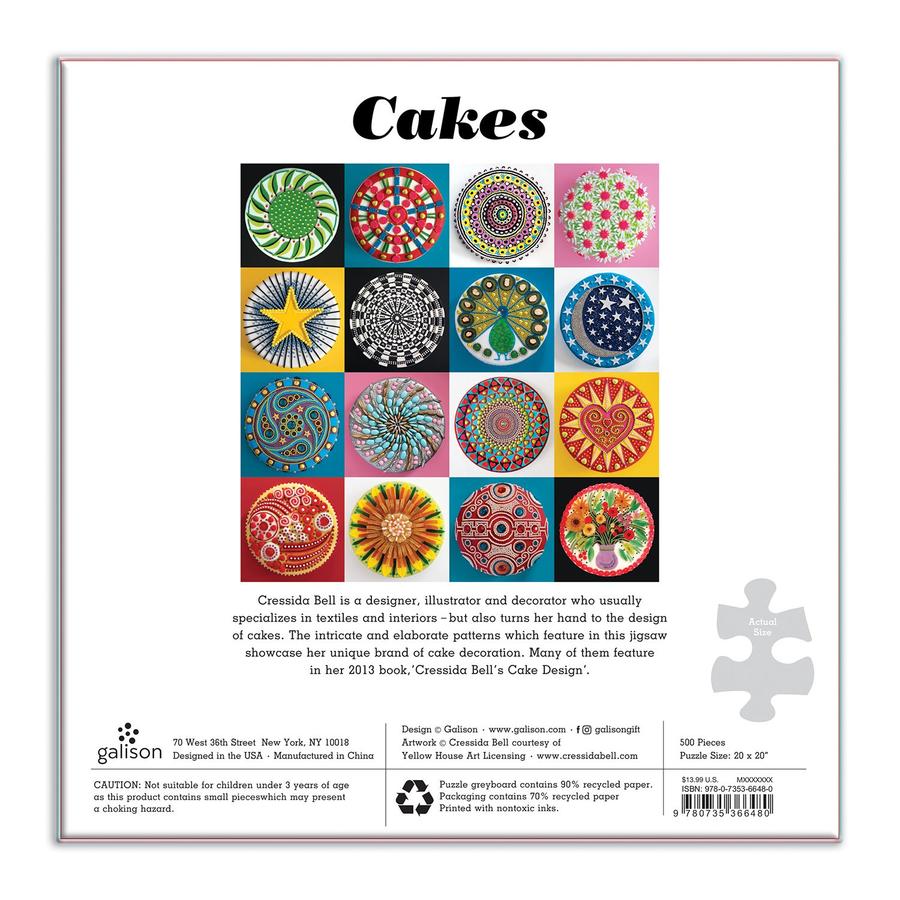 Cakes 500 Piece Puzzle - Quick Ship - Puzzlicious.com