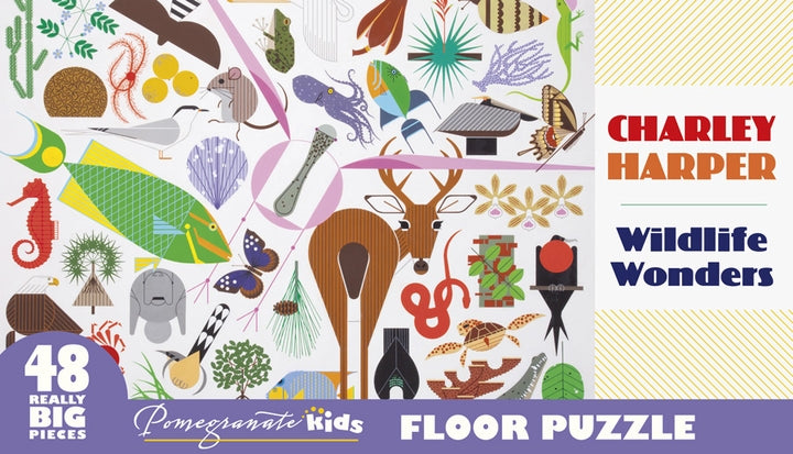 Charley Harper: Wildlife Wonders 48 Piece Floor Puzzle - Puzzlicious.com