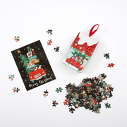 Christmas Car 130 Piece Mini Jigsaw Puzzle Ornament