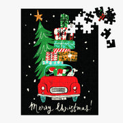 Christmas Car 130 Piece Mini Jigsaw Puzzle Ornament