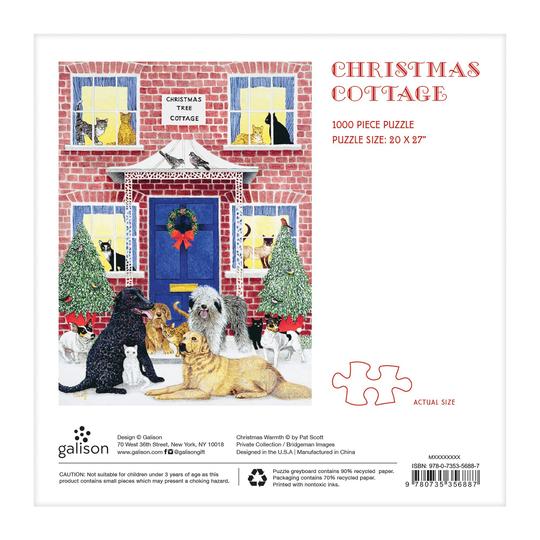 Galison&#39;s Christmas Cottage 1000 Piece Puzzle - Quick Ship - Puzzlicious.com