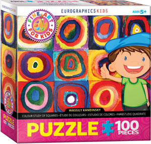 Kandinsky Colour Study of Squares 100 Piece Puzzle - Quick Ship - Puzzlicious.com