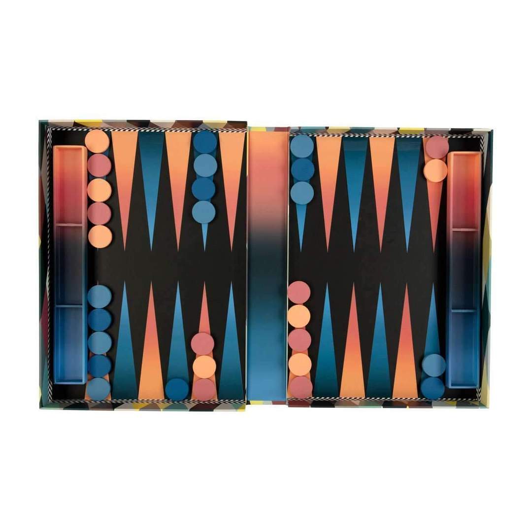 Christian Lacroix Dangerous Game Backgammon Set - Quick Ship - Puzzlicious.com