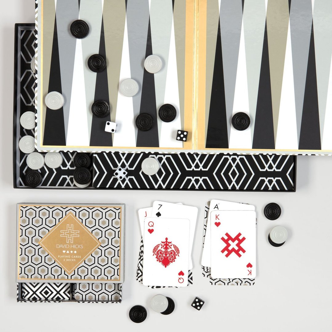 David Hicks Backgammon Set - Quick Ship - Puzzlicious.com