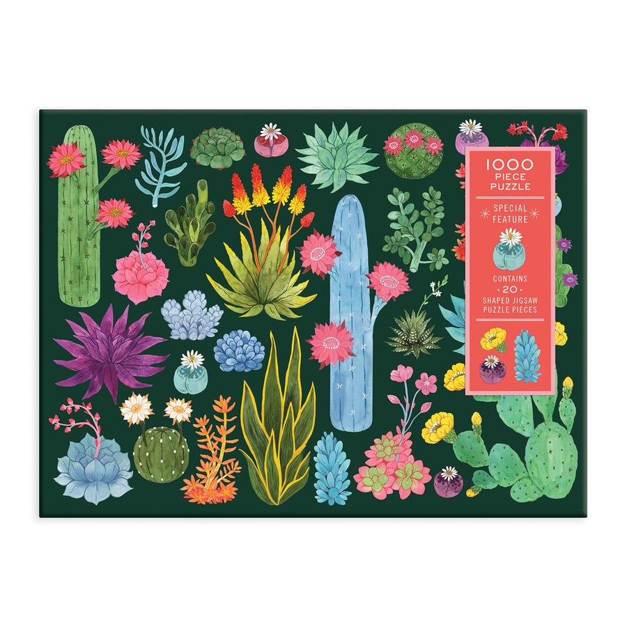 Desert Flora 1000 Piece Puzzle with Shaped Pieces - Quick Ship - Puzzlicious.com