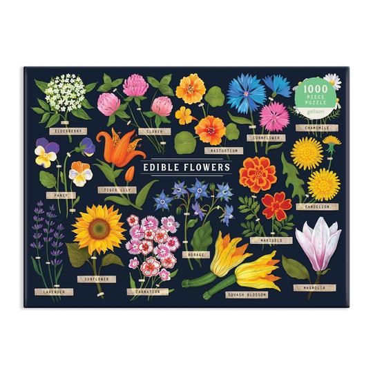 Edible Flowers 1000 Piece Puzzle - Quick Ship