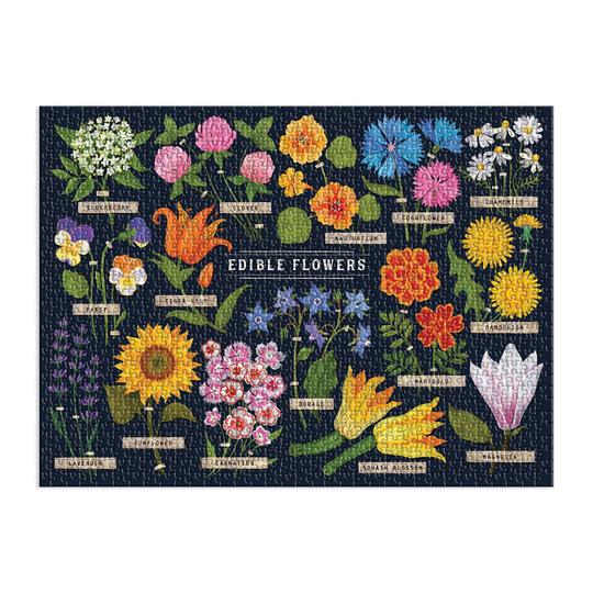 Edible Flowers 1000 Piece Puzzle - Quick Ship