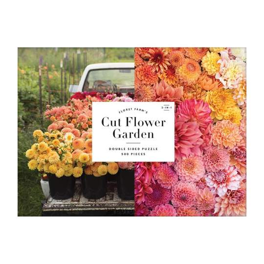 Floret Farm&#39;s Cut Flower Garden 500 Piece Double-Sided Puzzle - Quick Ship - Puzzlicious.com