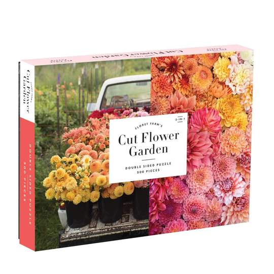 Floret Farm&#39;s Cut Flower Garden 500 Piece Double-Sided Puzzle - Quick Ship - Puzzlicious.com