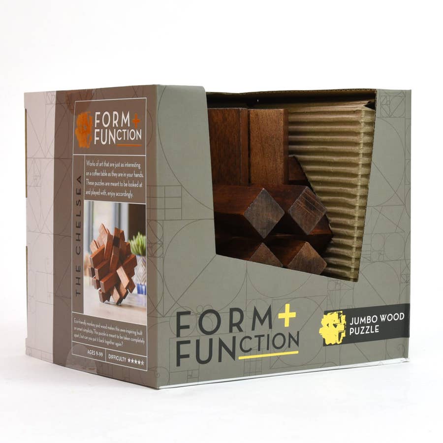 Form + Function Wooden Puzzle: The Chelsea - Quick Ship - Puzzlicious.com