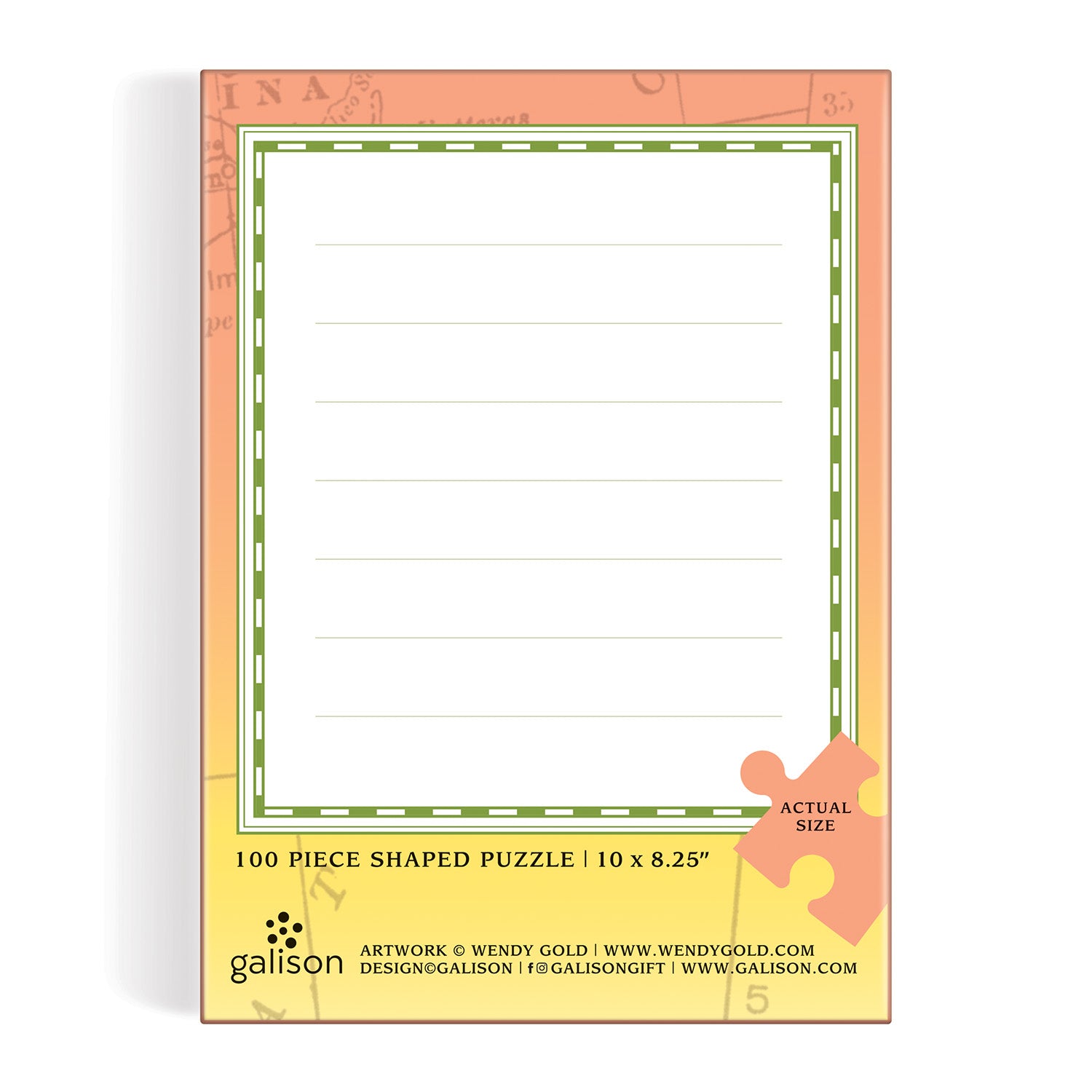 Wendy Gold's Georgia Mini Shaped 100 Piece Jigsaw Puzzle