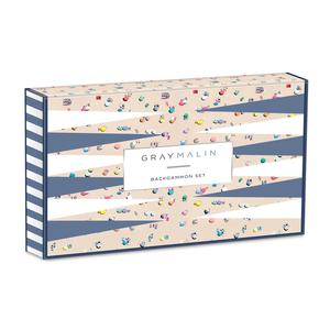 Gray Malin The Beach Backgammon Set - Quick Ship - Puzzlicious.com