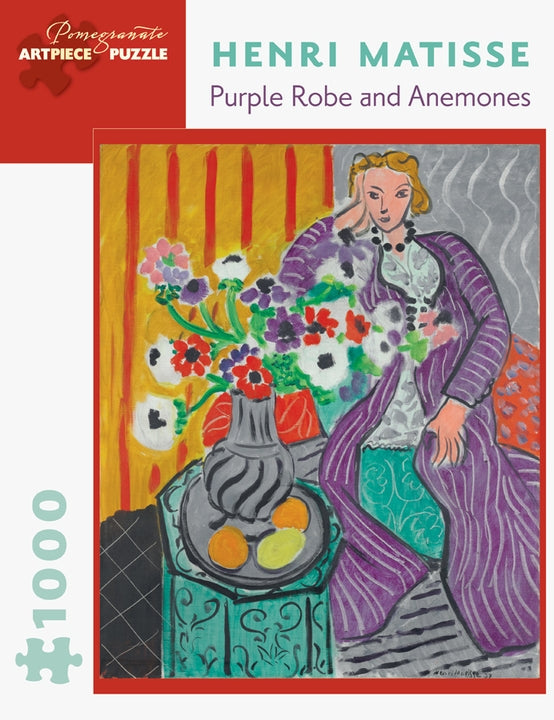 Henri Matisse: Purple Robe and Anemones 1000 Piece Jigsaw Puzzle - Quick Ship - Puzzlicious.com
