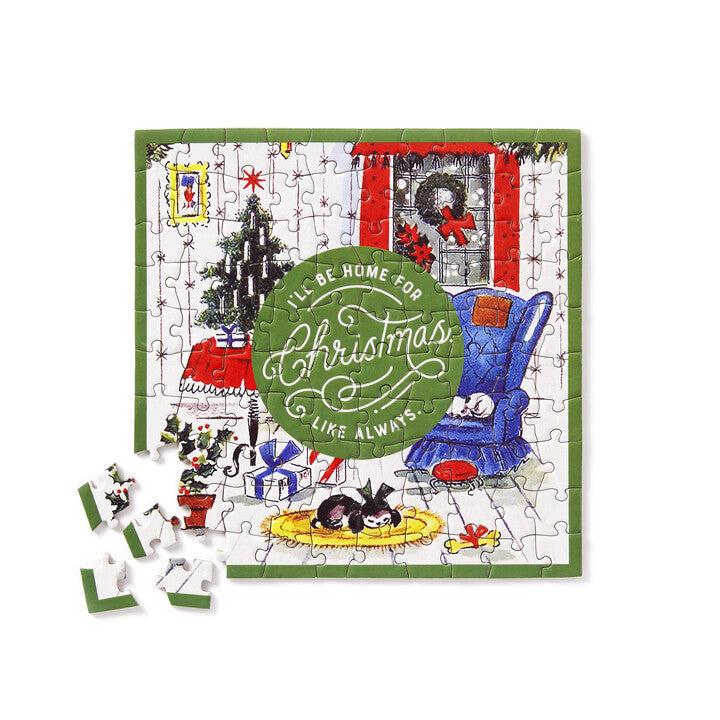 Home for Christmas 100 Piece Mini Shaped Jigsaw Puzzle