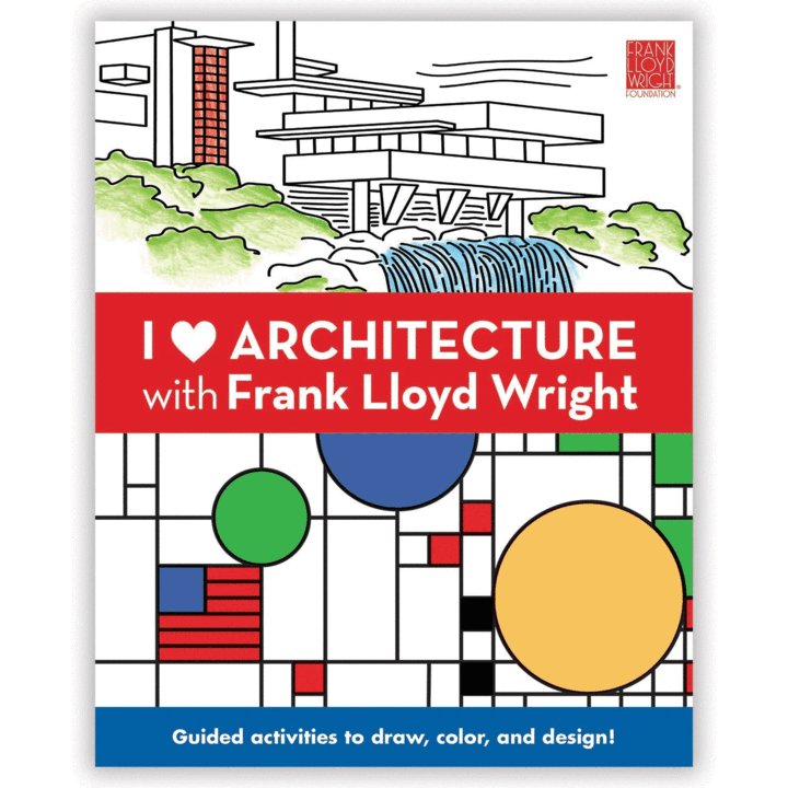 I Heart Architecture Cooper with Frank Lloyd Wright Activity Book - Quick Ship - Puzzlicious.com