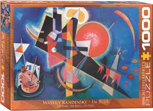 Kandinsky In Blue 1000 Piece Puzzle - Quick Ship - Puzzlicious.com