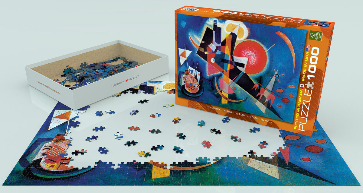 Kandinsky In Blue 1000 Piece Puzzle - Quick Ship - Puzzlicious.com