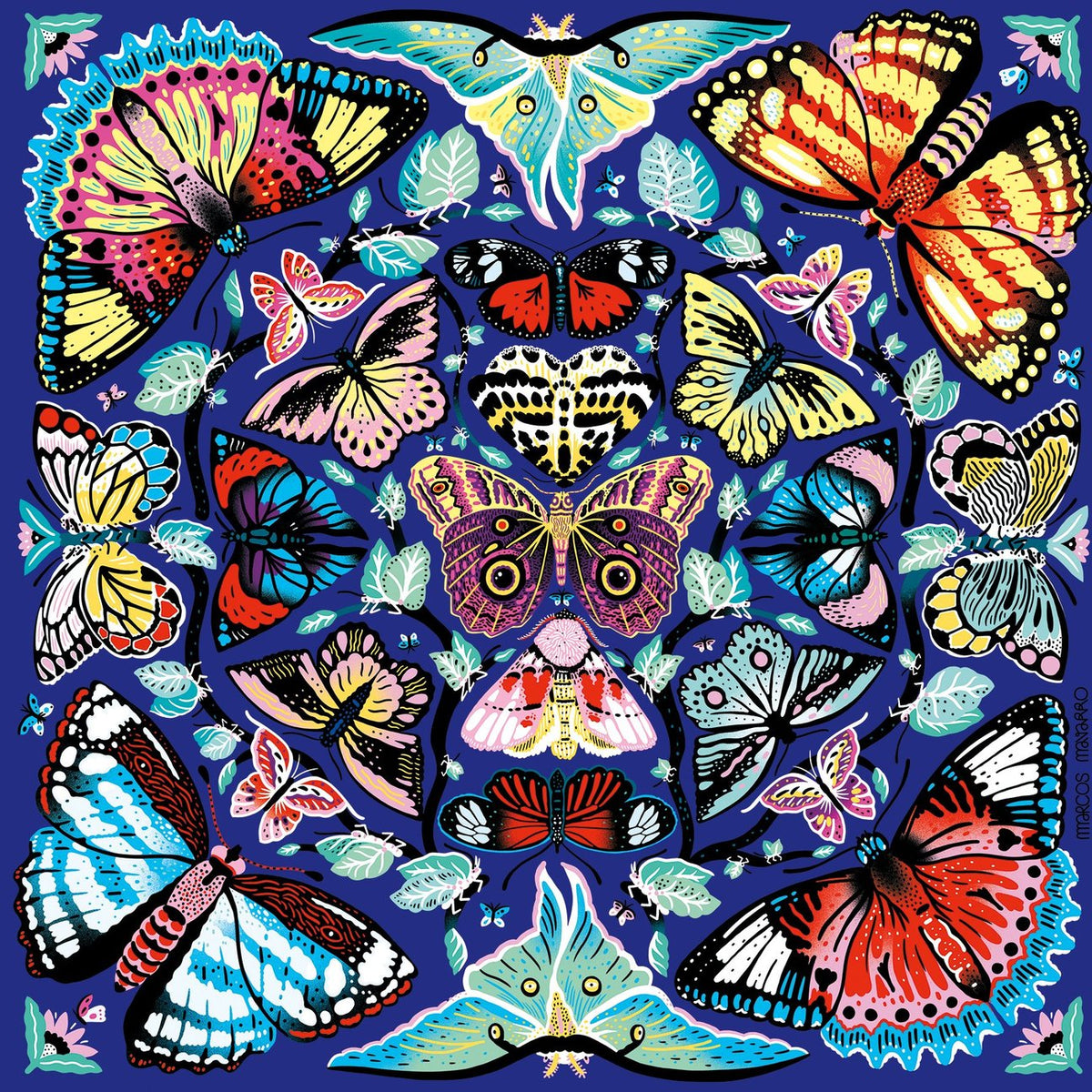 Kaleido Butterflies 500 Piece Puzzle - Quick Ship - Puzzlicious.com