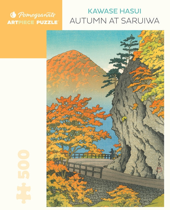 Kawase Hasui: Autumn at Saruiwa 500 Piece Jigsaw Puzzle - Quick Ship - Puzzlicious.com