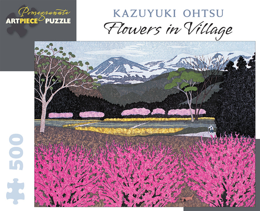 Kazuyuki Ohtsu: Flowers in Village 500 Piece Jigsaw Puzzle - Quick Ship - Puzzlicious.com