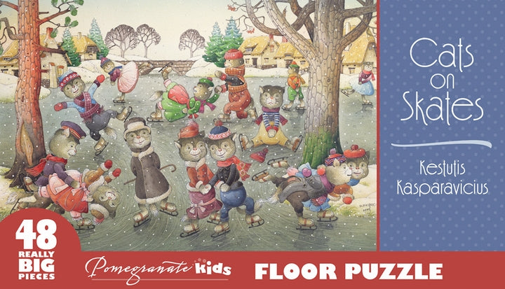 Cats on Skates 48 Piece Floor Puzzle - Quick Ship - Puzzlicious.com
