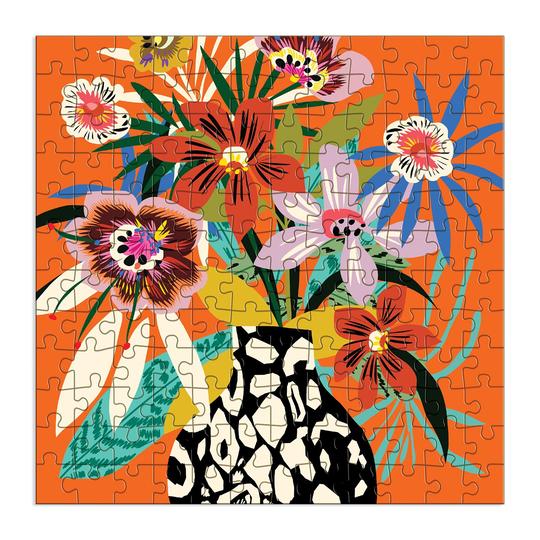 Kitty McCall Leopard Vase 144 Piece Wood Jigsaw Puzzle - Quick Ship