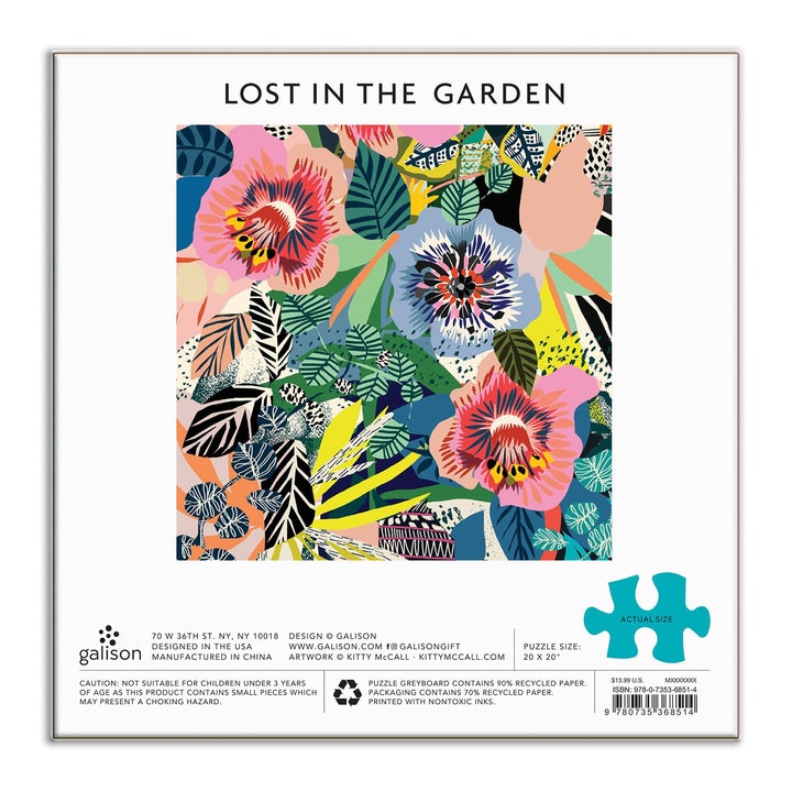 Kitty McCall Lost in the Garden 500 Piece Jigsaw Puzzle - Quick Ship