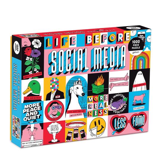 Life Before Social Media 1000 Piece Puzzle - Quick Ship - Puzzlicious.com