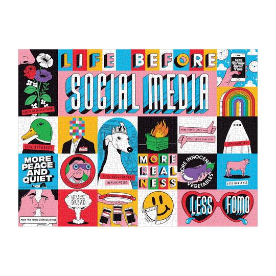 Life Before Social Media 1000 Piece Puzzle - Quick Ship - Puzzlicious.com