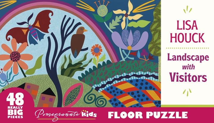 Lisa Houck: Landscape with Visitors 48 Piece Floor Puzzle - Quick Ship - Puzzlicious.com