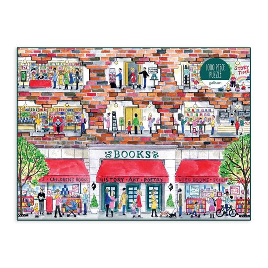 Michael Storrings A Day at the Bookstore 1000 Piece Puzzle - Quick Ship - Puzzlicious.com