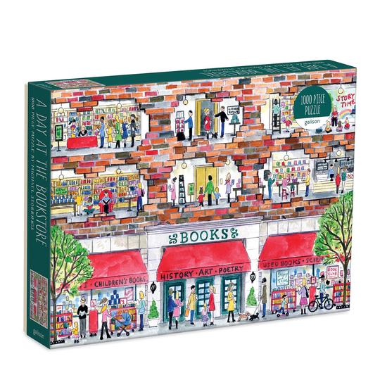 Michael Storrings A Day at the Bookstore 1000 Piece Puzzle - Quick Ship - Puzzlicious.com