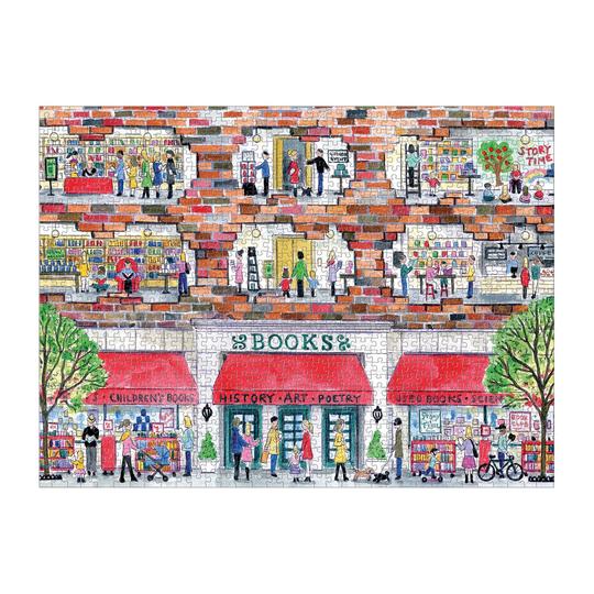 Michael Storrings A Day at the Bookstore 1000 Piece Puzzle - Quick Ship - Puzzlicious.com