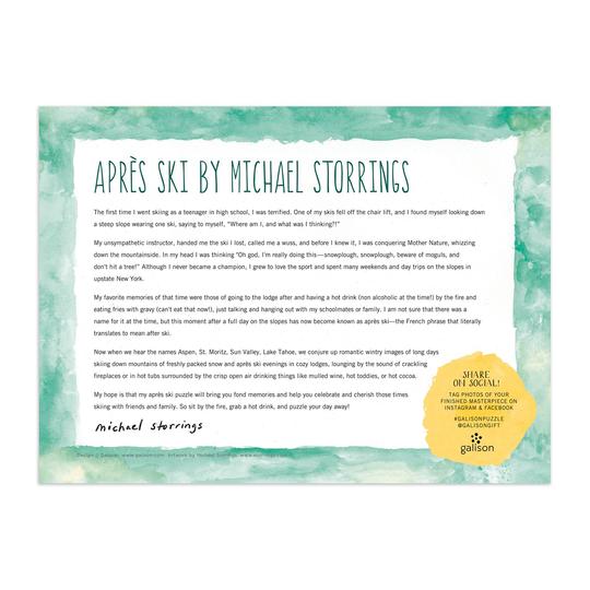 Michael Storrings Apres Ski 1000 Piece Puzzle - Quick Ship - Puzzlicious.com