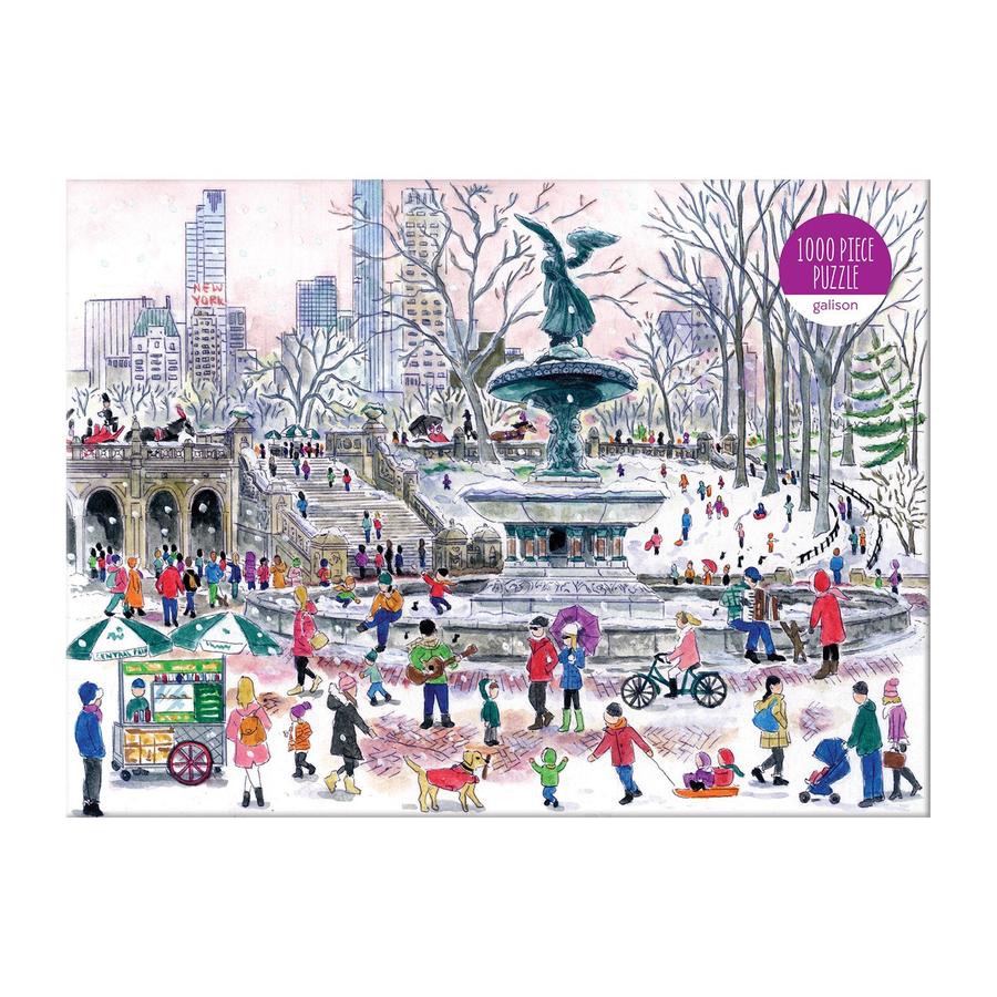 Michael Storrings Bethesda Fountain 1000 Piece Puzzle - Quick Ship - Puzzlicious.com