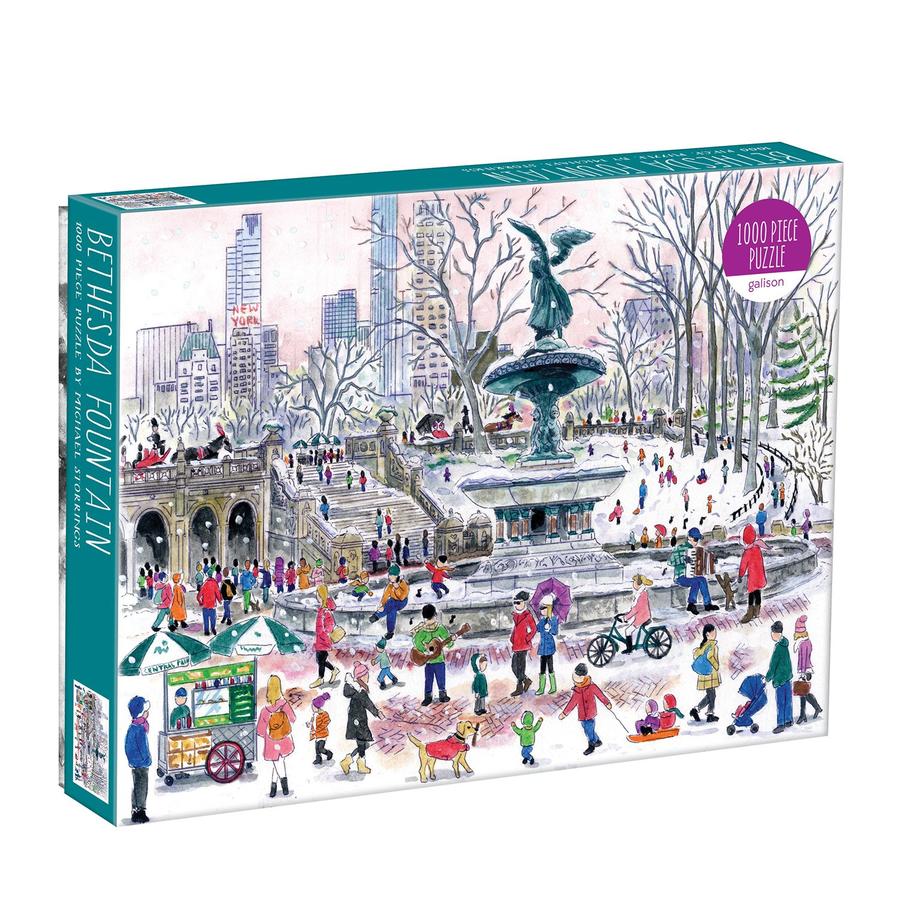 Michael Storrings Bethesda Fountain 1000 Piece Puzzle - Quick Ship - Puzzlicious.com