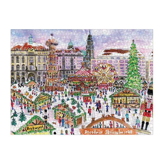 Michael Storrings Christmas Market 1000 Piece Puzzle - Quick Ship