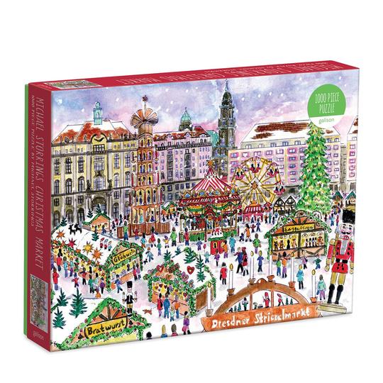 Michael Storrings Christmas Market 1000 Piece Puzzle - Quick Ship