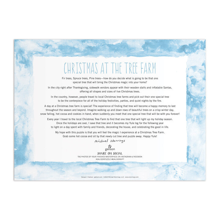 Michael Storrings Christmas Tree Farm 1000 Piece Puzzle