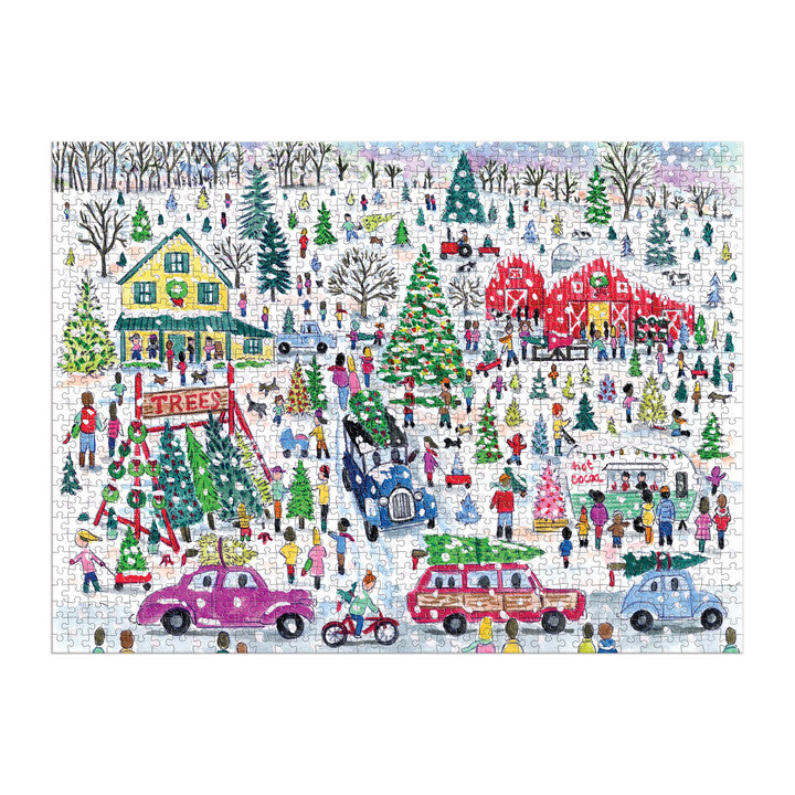 Michael Storrings Christmas Tree Farm 1000 Piece Puzzle