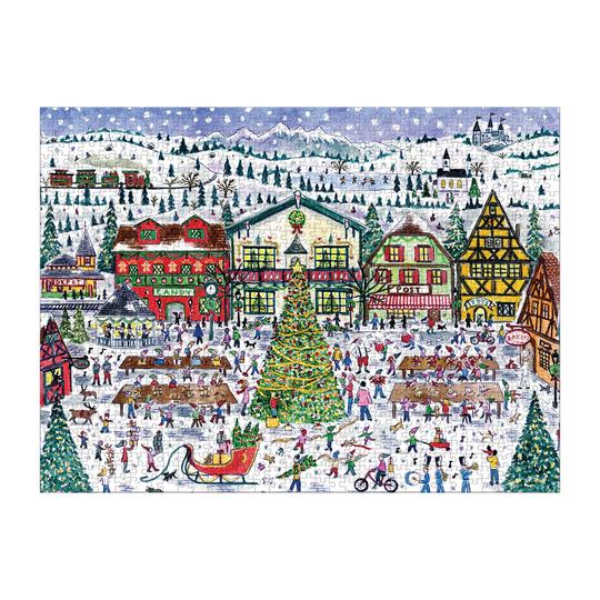 Michael Storrings Santa&#39;s Village 1000 Piece Puzzle - Quick Ship