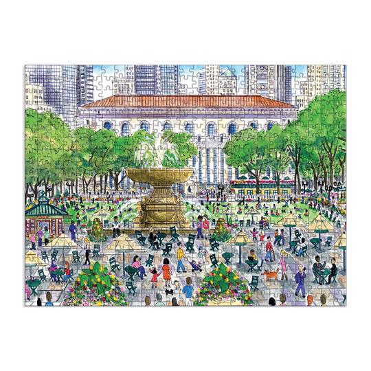 Michael Storrings Springtime at the Library 500 Piece Double-Sided Puzzle - Quick Ship