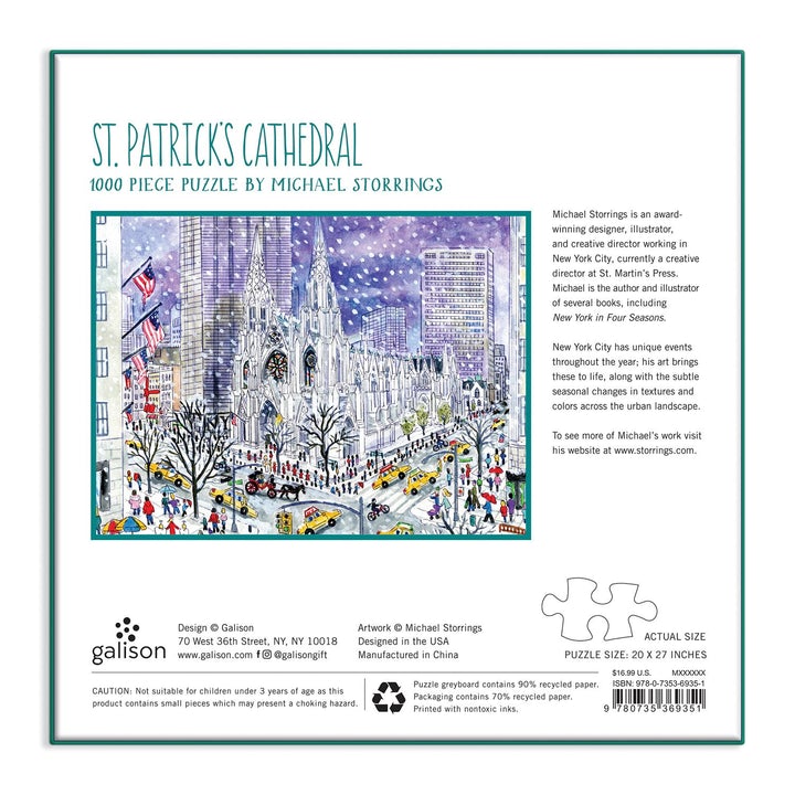 Michael Storrings St. Patrick's Cathedral 1000 Piece Puzzle
